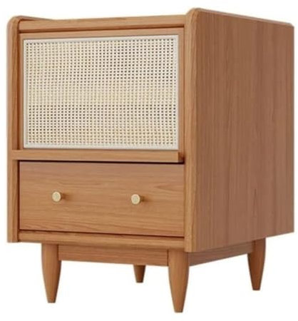 CYPOSLDN Nachttisch Holz Nachttisch Im Japanischen Stil Wohnzimmer Schlafzimmer Lagerschrank Lagerschublade Rack Endtisch