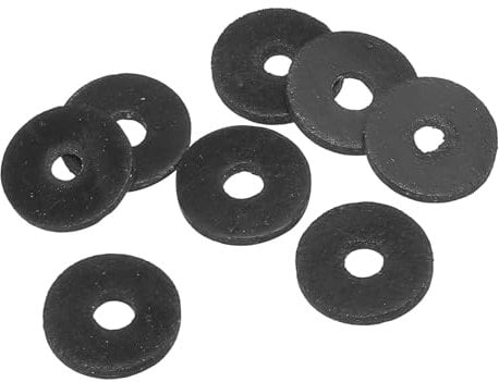 PATIKIL 8pz Rondelle Piatte in Gomma M5, Rondella Piatta 5mm ID x 18mm OD x 2mm Spessore Anello Tenuta Separatore Guarnizione per Tubo Rubinetto Tubo Acqua Bullone Fissaggio, Nero