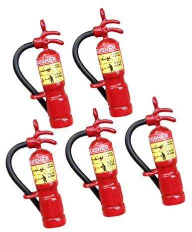TOYANDONA Modèles Dextincteurs Réalistes pour Maison De Poupée 112 Mini Extincteurs Jouet pour Enfants 5 Pièces Décoratives