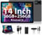 RUSHAR Tablet 14 Zoll,Android 14 mit 36GB RAM+256GB ROM (1TB TF),4G LTE/SIM+5G WiFi,11580mAh|2240 * 1400 HD|Octa-Core 2.0GHz|13MP+8MP|Face ID|BT 5.0,Tablet mit Stift und Gehäuse,Grau