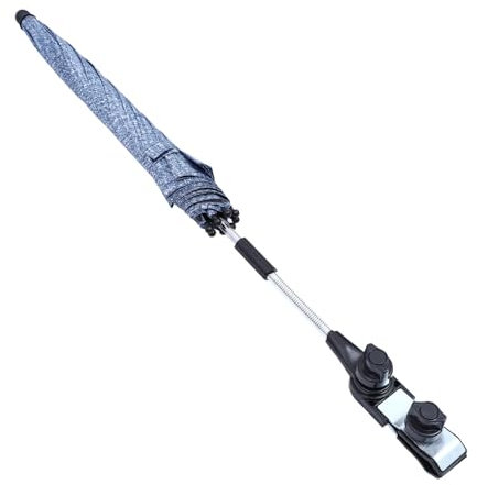 ibasenice Sombrilla Para Cochecito De Bebé Fácil De Instalar 75 Cm Tela Vaquera Para Recién Nacidos