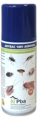 ADYDAC 1001 Bomba insecticida contra chinches y pulgas elimina acaros y cucarachas I spray descarga total para chinches cucarachas garrapatas para insectos voladores y rastreros anti chinches