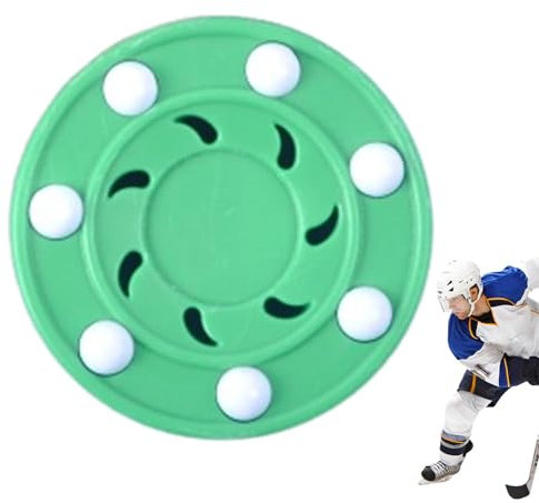 Pzuryhg Rollhockey-Puck, multifunktional, Indoor & Street, langlebiges Trainingsgerät, für Indoor- und Outdoor-Sportunterricht, 7,6 cm, schwarz, 1 Stück, 7,5 cm, kompakt und praktisch