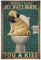FJQWKLF Lustiges Mops-Toilettenpapier-Metallblechschild, Vintage-Poster, Familienbadezimmer, Toilette, Bar, Café, Wanddekoration, 20,3 x 30,5 cm