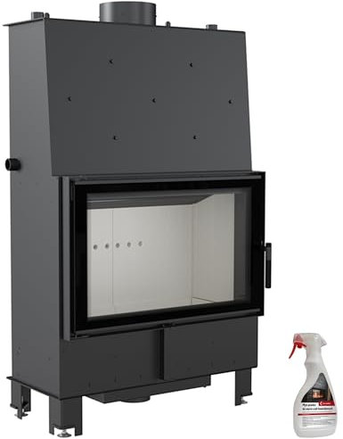 KRATKI Wasserführender Kamineinsatz Lucy 16kW Ø200 EEK A+ schwarz BImSchV 2