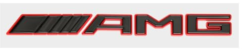 CHANGNIANFA 3D-Metall-Auto-Sport-Aufkleber für AMG, Metall-Abzeiche Wasserdichter Sonnenschutz Logo Emblem Kofferraum Sport Aufkleber,C