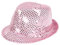Alsino Clubstyle Partyhut Trilby Hut Blink Fedora Bogart Glitzerhut Glitter, Farbe wählen:TH-63 rosa