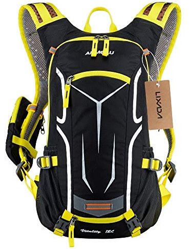Lixada Fahrradrucksack 18L/30L, Damen Herren Leichter Kleiner Tagesrucksack Wasserdicht Wanderrucksack Sportrucksack MTB Rucksack Skirucksack mit Regenschutzkappe Helmabdeckung 5.5 inch Handytasche