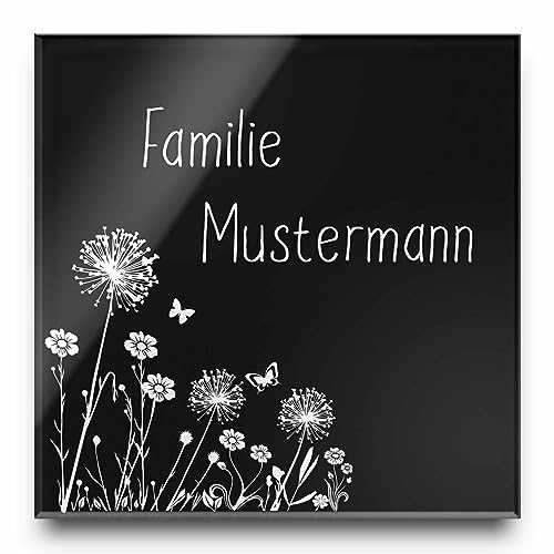 Hochwertiges Acrylglas Türschild mit individueller Gravur - viele verschiedene Formen, Größen und Motive | ab einer Größe von 8x3,5 cm - ideal für den Eingangsbereich oder die Haustür