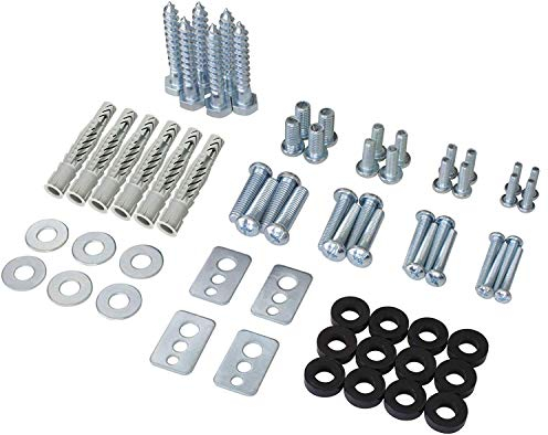 RICOO Set di viti SPZ0200-F Supporto TV o monitor Tasselli per parete di calcestruzzo massiccio Viti M4 M5 M6 M8 Tasselli Fischer® U x 10