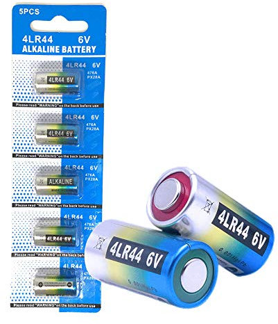 Cotchear Cotchear 5 pk 4LR44 / 476A / PX28A / A544 / K28A / L1325 Battery 6V Alkaline BatteriesHigh Capacity for Dog Collars