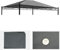 Mendler Toile de Rechange pour Toit Pergola Pavillon Cadiz 4 x 3m - Gris