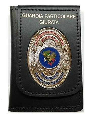 Portafoglio Portadocumenti con Placca GPG IPS Guardia Particolare Giurata Vega Holster Italia Novità Art.1WD148