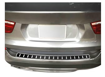 OMAC Ladekantenschutz Stoßstange kompatibel mit VW Golf 2012-2021 Edelstahl Kohlefaserfolien