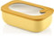 Guzzini - Kitchen Active Design, Store&More Récipient hermétique rectangulaire pour réfrigérateur/congélateur/Micro-Ondes - Ochre, 20x12xh7 cm | 900 CC - 171000165