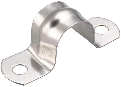 ADNEWX 30 Stk U Rohrschelle, 304 Edelstahl Rohrschellen 20mm Befestigungsschelle für Befestigung von Gasrohre Wasserrohre Kabeln