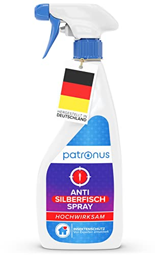 Spray anti pour lutter contre les poissonsd'argent [500 ml] - Spray efficace contre les poisson d'argent comme alternative aux pièges à poisson d'argent Patronus