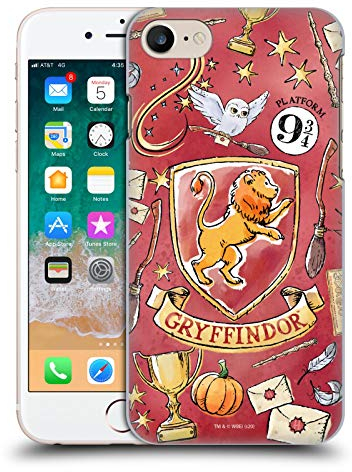 Head Case Designs Offizielle Harry Potter Gryffindor Muster Deathly Hallows XIII Harte Rueckseiten Handyhülle Hülle Huelle kompatibel mit Apple iPhone 7/8 / SE 2020 & 2022