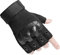 HUNTVP Taktische Halbfinger Handschuhe Militär Einsatzhandschuhe Atmungsaktiv Fahrrad Handschuhe Motorradhandschuhe für Softair Paintball Outdoor Wandern Klettern Radsport, Schwarz XL