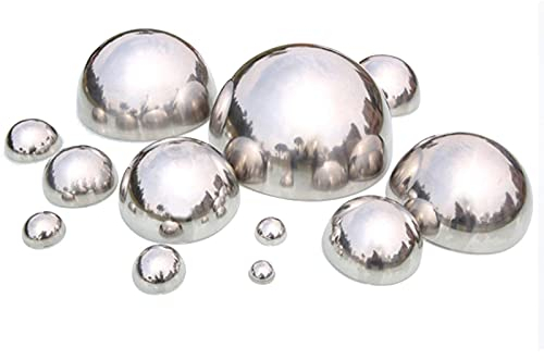 6 Stück Gartenkugeln, Hemisphäre Edelstahl Spiegel Kugel Hohle Silberkugel Schwimmkugel Teichkugel Für Haus, Garten, Ornament, Dekoration Usw Edelstahlkugel Ball Poliert Schwimmkugel Dekoration