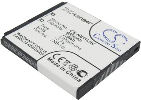 TCTK Akku 680mAh Kompatibel mit [Canon] ELPH 110 HS, ELPH 340 HS, IXUS 125, IXUS 125 125HS, 127, 130, 132, 133, 135, 137, 140, 145, 147, I FBA