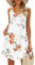 AUSELILY Robes d'été décontractées pour Femmes Robe de Plage sans Manches avec Poches Rose Blanc L