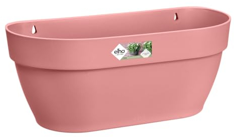 Elho Vibia Campana Mural 35 - Planteur pour Balcon & Extérieur - Ø 35.0 x H 14.8 cm - Rose/Rose Poussière