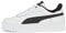 PUMA Damen Carina Street Sneaker, White Black Silver, 42.5 EU