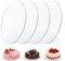 Vegena 4 Stück Tortenplatte, Cake Board Rund Ø 30 cm Acryl Kuchenplatte Wiederverwendbar Tortenunterlage Tortenboden für Kuchen (20cm)