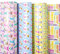 LDGOOAEL Flache Oster-Geschenkpapierbögen, 12 Bögen mit 4 Ostervätern, Geschenkpapier für Ostern, Geburtstag, Hochzeit, Babyparty, vorgeschnitten und gefaltet (49,8 x 69,8 cm pro Blatt)