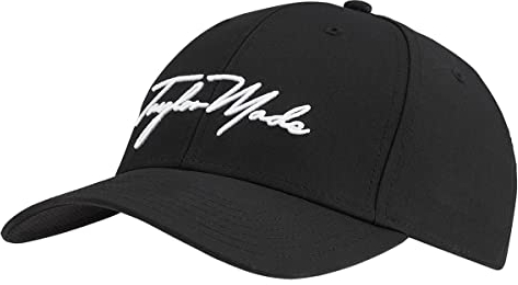 TaylorMade Herren Tm23 Script Seeker Golfkappe Baseballkappe, Schwarz, Einheitsgröße