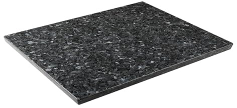 Koville Norwegian Natural Granite Cutting Board for Kitchen, 16x12inch Large Hand Crafted Stone Slab for Cheese, Charcuterie, Pastry Board - Wedding Gift, House Warming Gift