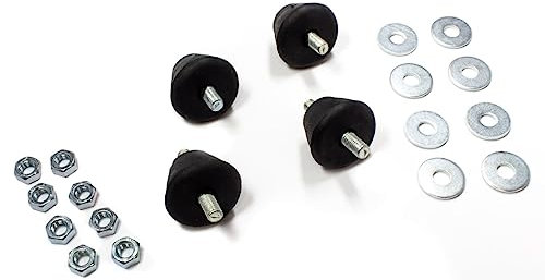 CG94 - Anti-Vibrations-Gummi-Halterungen für Klimageräte AG-35 | 4 Schwingungsdämpfer, 8 Unterlegscheiben und 8 Muttern Set | Universelle Montage
