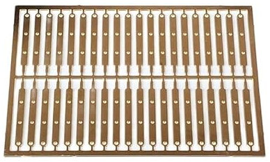 KUENCE 1Set 1:48 RC Simulated Boat Model Etched Plate PE Railing Height 22mm Brass Etching Handrail for DIY Ship Decoration Assembly
