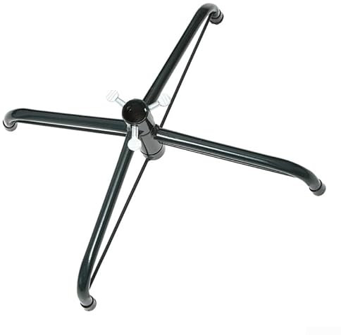 DAZZLEEX Support de sapin de Noël, trépied pliable en fer, support de base en métal pour sapin de Noël