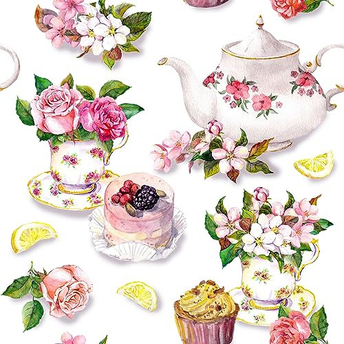 20 Servietten Essen & Trinken Elegant gedeckte Tafel als Tischdeko. Papierservietten mit Motiv. Auch für Decoupage und Serviettentechnik 33x33cm
