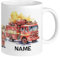 GRAZDesign Tasse de pompiers en céramique, personnalisable, pour enfant, 330 ml
