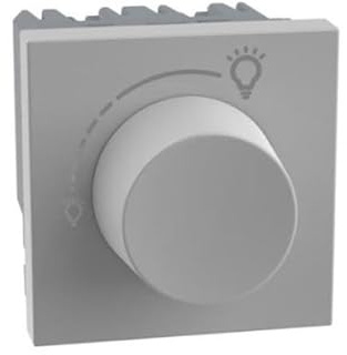 Dimmer universale Bticino MatixGo rotativo 2 moduli grigio - JG4415