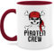 Tasse Tassen 325ml - Karneval & Fasching - Piraten Crew I Fastnacht I Fasnacht I Fasnet - 325 ml - Bordeauxrot - karnevalstasse fasching- pirat faschingstasse carnevale fasnetbecher karnevals