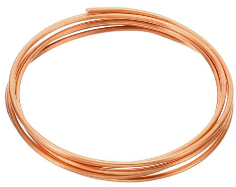 PATIKIL 99.9% Alambre de Cobre Suave 1 Unidad de Alambre de Cobre Puro de 12 Calibres/2.0mm de Diámetro 1.2m/3.9ft en Carrete para Hacer Joyas Bisutería y Plantas de Jardín
