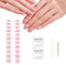 Ruzister 22-teiliges Set mit rosa Sakura-Gel-Nagelaufklebern, Gel-Nagelstreifen (kein UV-Licht erforderlich), Gel-Nagelfolien für Zuhause, Reisen, Partys und Hochzeiten