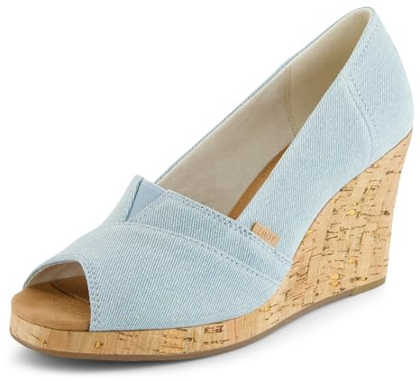 TOMS Klassische Espadrille für Damen mit Keilabsatz
