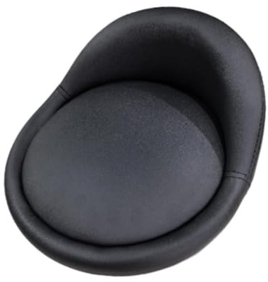 Amagogo Barhocker Ersatzsitz mit Niedriger Rückenlehne, Einfach zu Installierende Ersatzteile, Barhocker Ersatzsitzkissen für Küchenbar, Schwarz