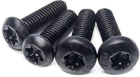 Viti Torx a testa cilindrica nera Bulloni a testa tonda grado 10.9 M3-M10, 10 pezzi, M6x16-T30