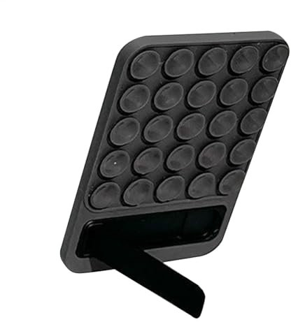 LearnLyrics Klebriges Handy Griff, Silikon Klebriger Telefon Grip, Saug Telefonhülle Mount | Saugnapfbecher Mobile Spiegelhalter - Faltbares Klebstoff -Smartphones -Zubehör Für Selfies Und Videos
