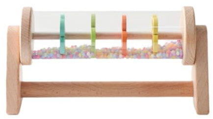 Sharplace Hölzerne Regenstick Regenmacher Sensorische Fähigkeiten Lernen Feinmotorische Fähigkeiten Musical Toys Montessori Spielzeug für Babys 6 Monate Up