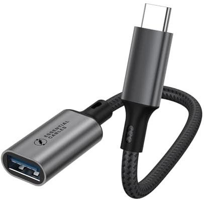 USB C to USB Adaptor Aluminum USB C Adapter OTG Cable Type C Male to USB 3.2 Female 10Gbps Transfer, Compatible with MacBook/iPad Air/Pro 2022 Galaxy S22 Dell XPS and more Type C Devices