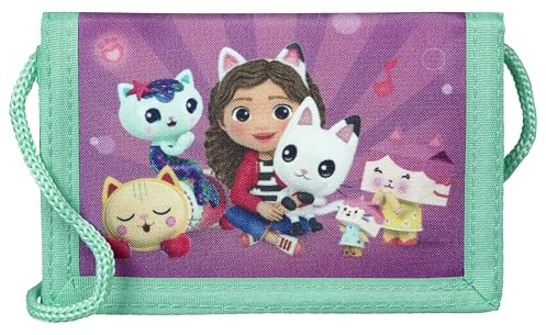 Undercover Gabby's Dollhouse Geldbörse für Kinder, 9 x 2 x 13 cm, Brustbeutel mit Reißverschluss