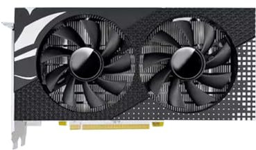 Juqoyue Carte Graphique Radeon RX580 8G, Carte Graphique RX 580 8 Go avec Mémoire Vidéo GDDR5, Carte Vidéo AMD 256 Bits avec Interface DVI pour Ordinateurs de Bureau Dédiés au