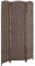 HOMCOM Paravent intérieur en Bois, 3 Panneaux, 135 x 180 cm, séparateur de pièce Pliable, pour Salon, Chambre à Coucher, Maison, Marron